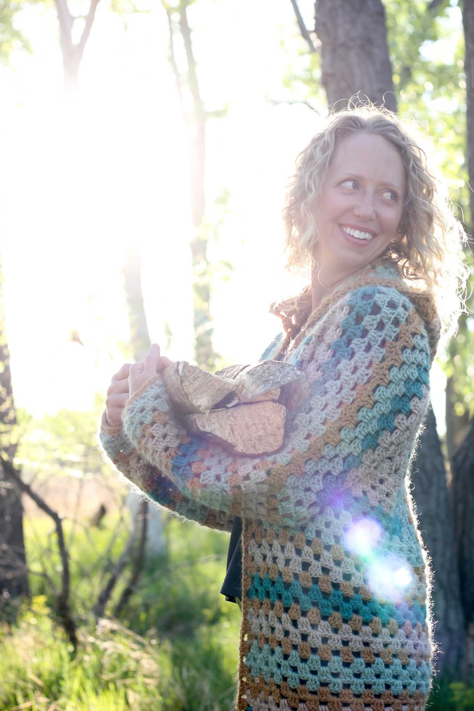 Comfy Cardigan in Hexa Crochet Pattern