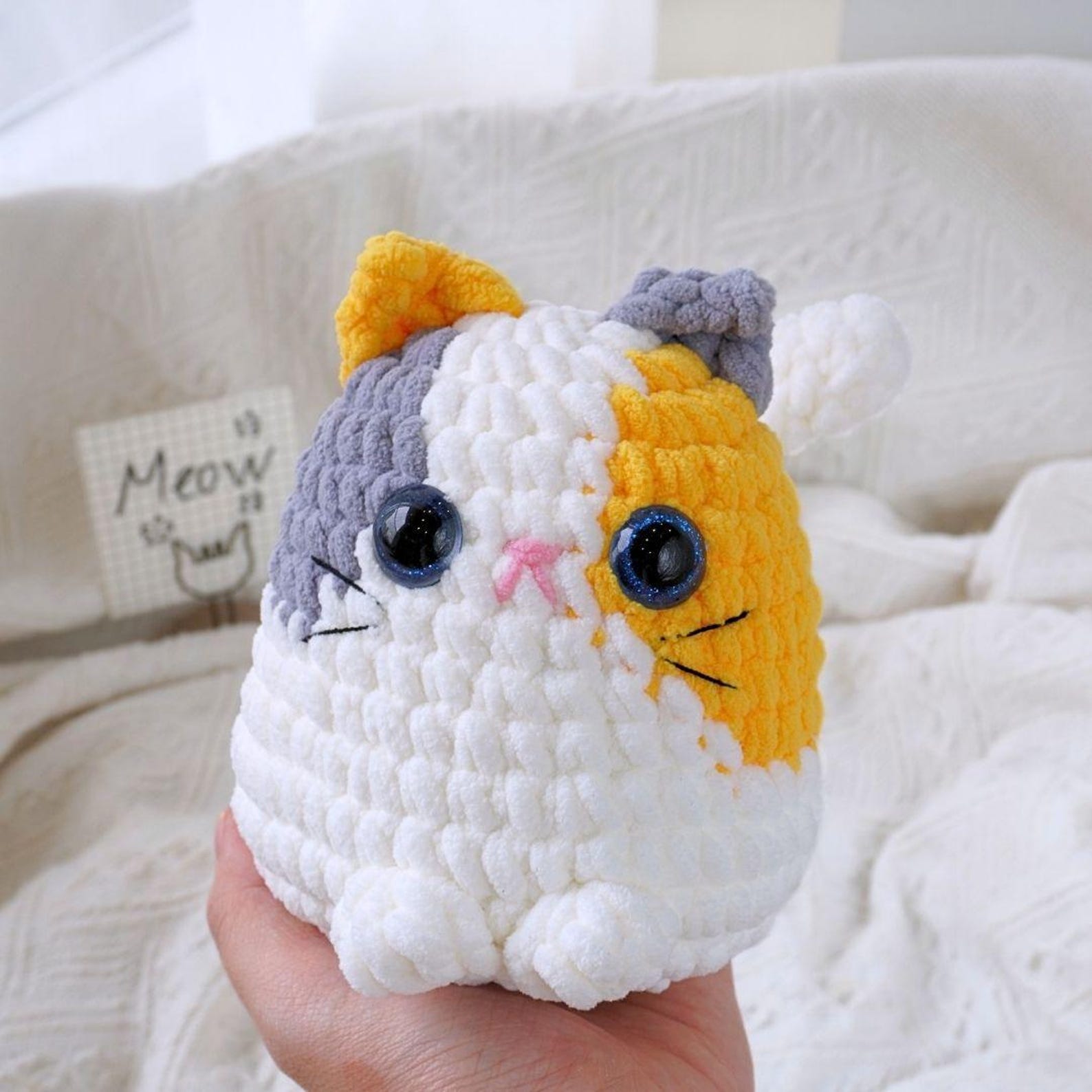 Cutie Chunky Kitten Plushies Crochet Pattern