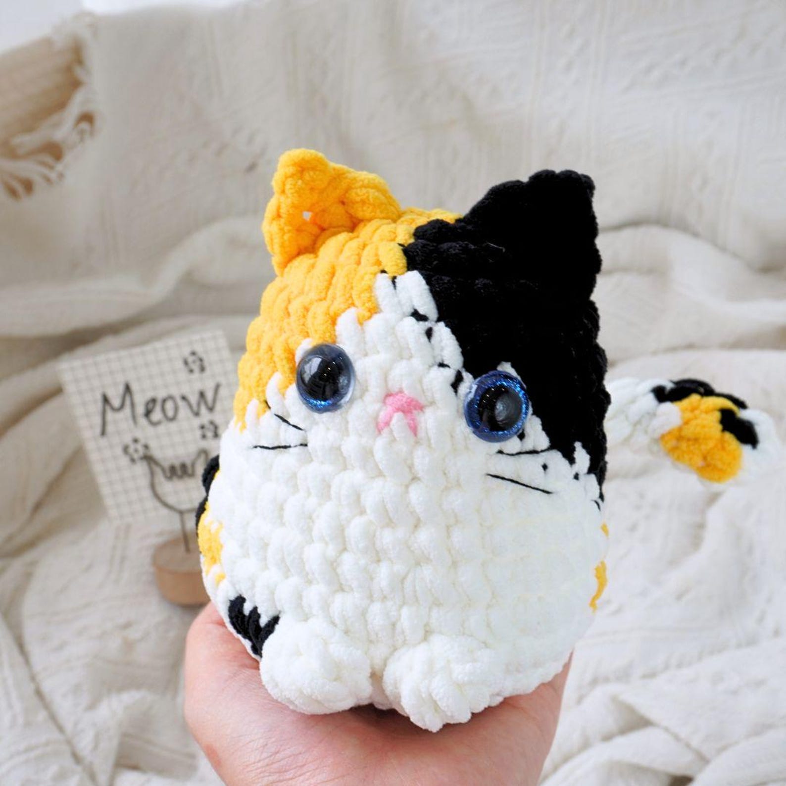 Cutie Chunky Kitten Plushies Crochet Pattern