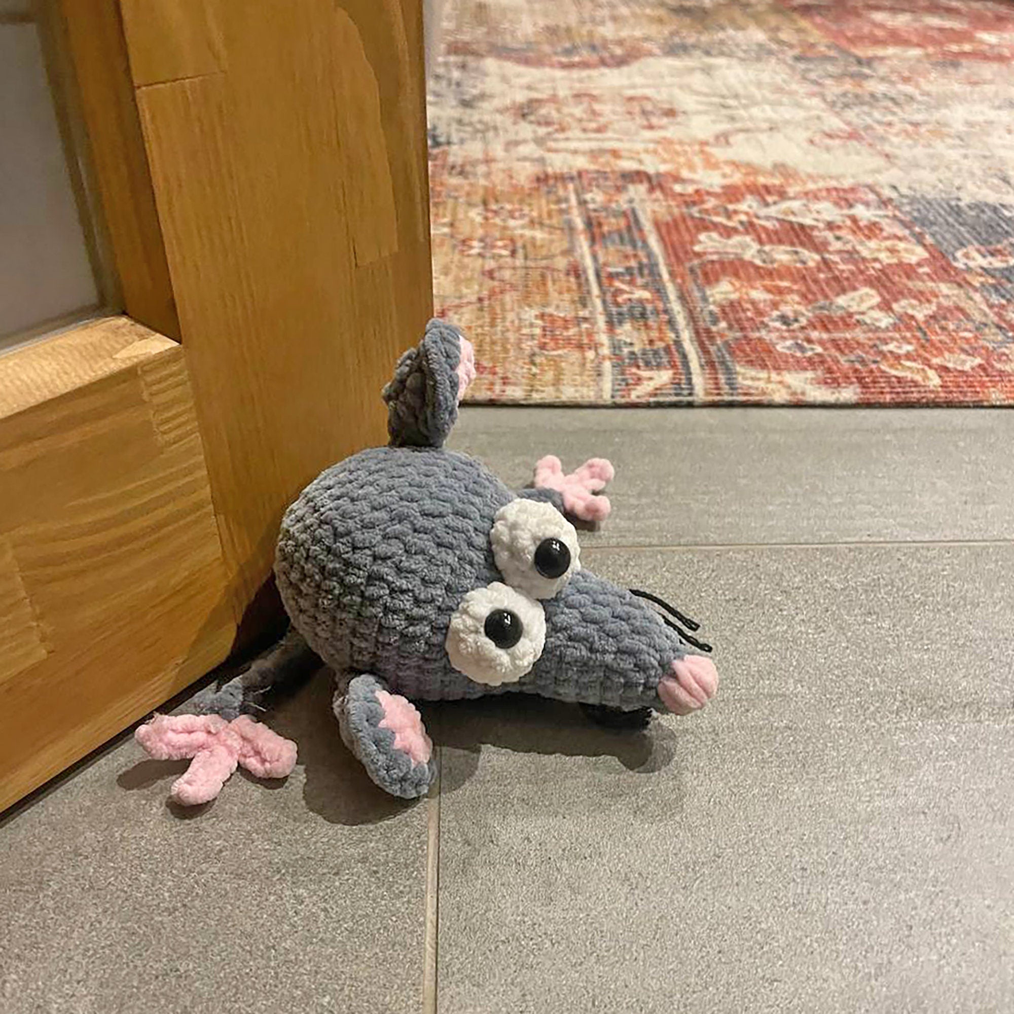 Funny Rat Door Stopper Crochet Pattern