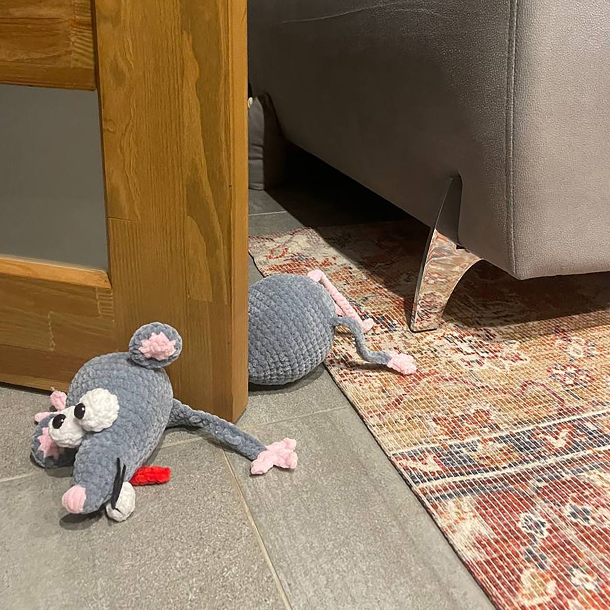 Funny Rat Door Stopper Crochet Pattern