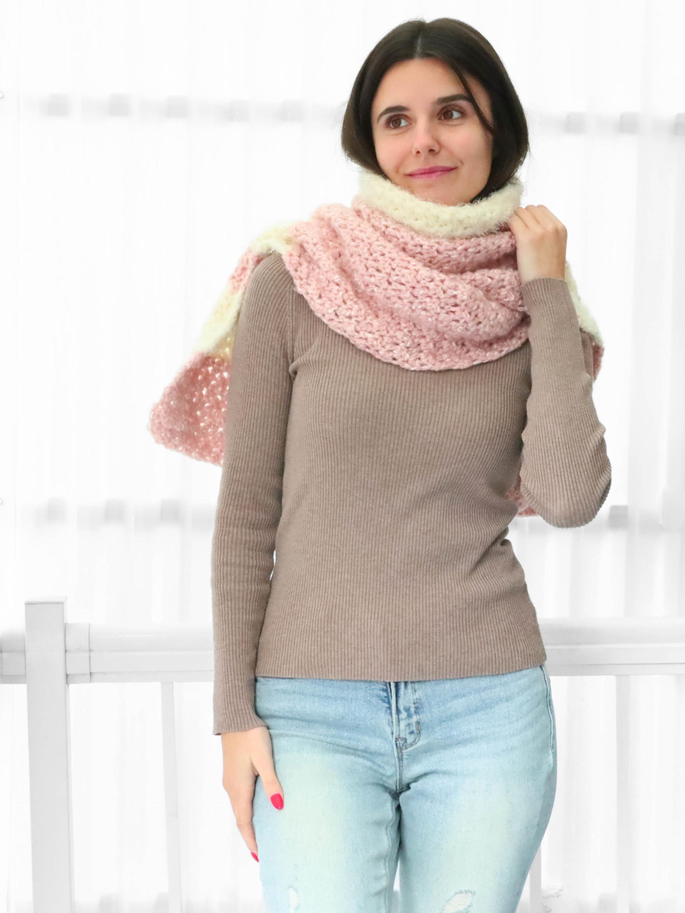 Cozy Turtleneck Scarf Crochet Pattern