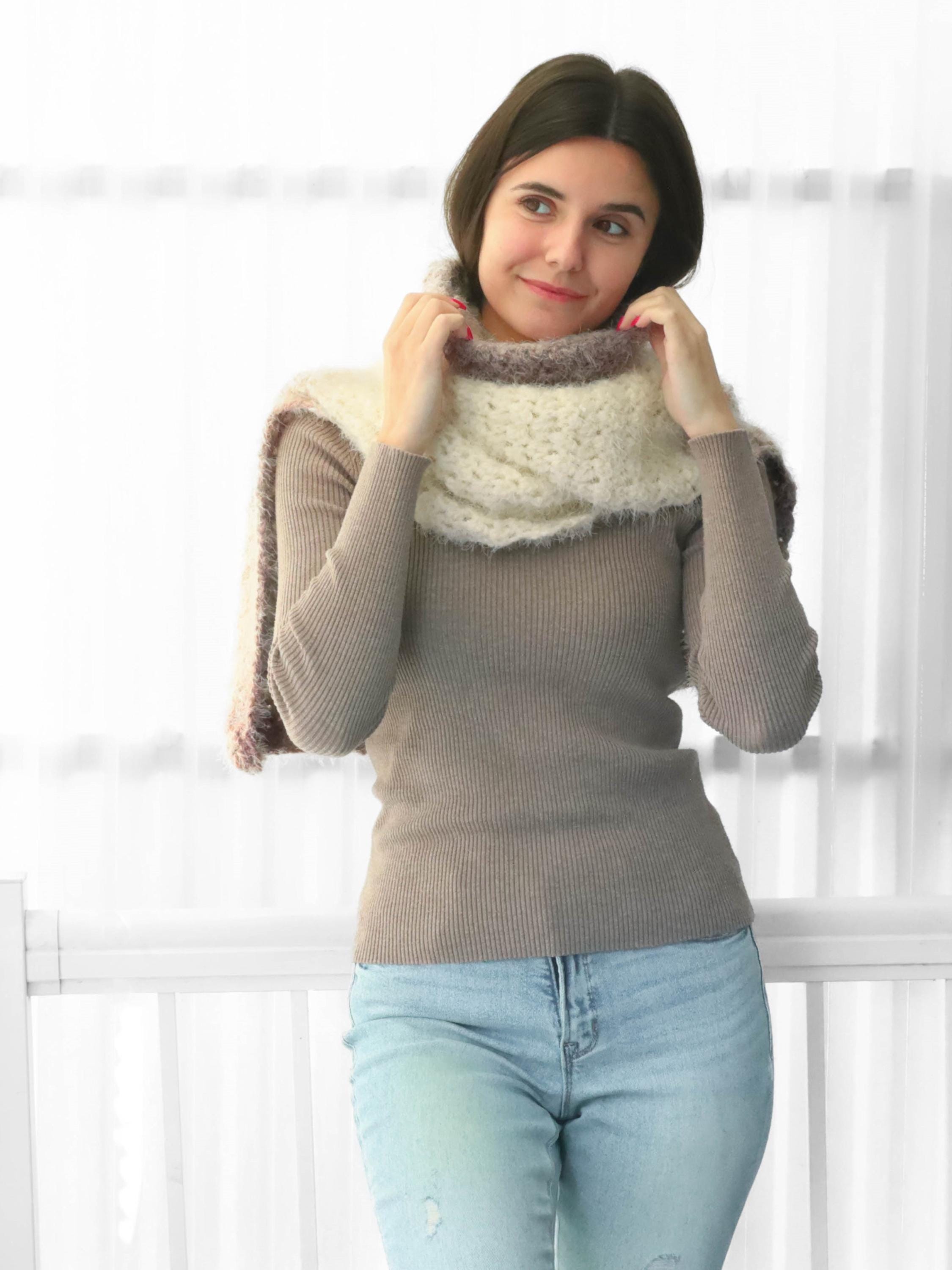 Cozy Turtleneck Scarf Crochet Pattern